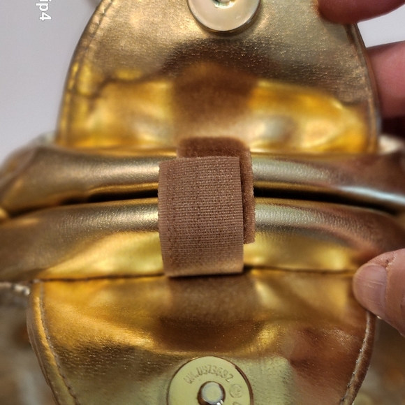 Splendid Metallic Gold Crossbody Bag EUC - Picture 12 of 15